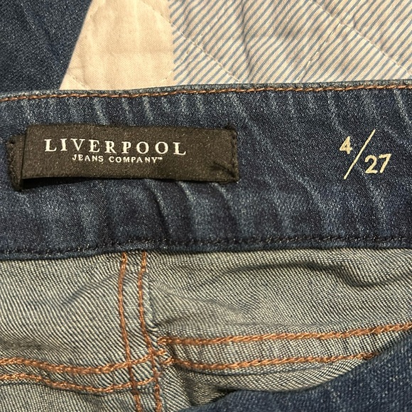 New Liverpool women’s denim leggings size 4/27 - Picture 5 of 14